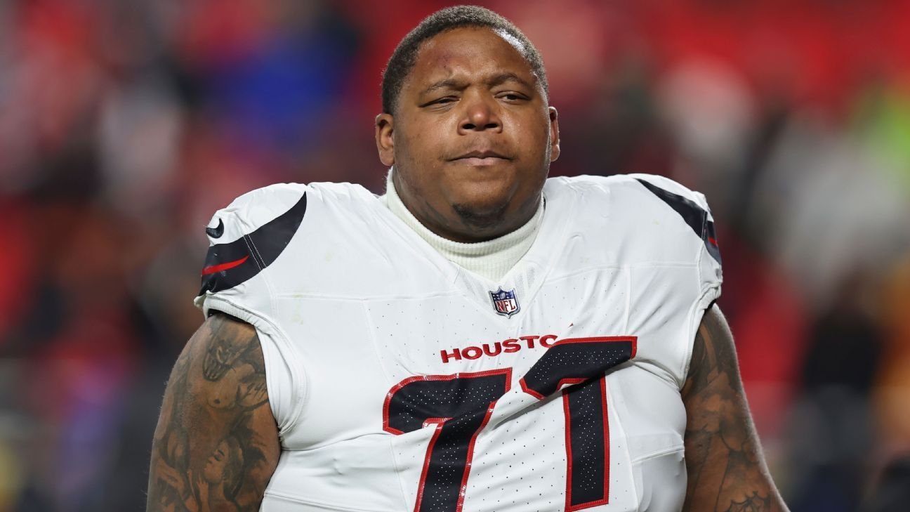 Texans reach agreement to re-sign veteran OT Trent Brown