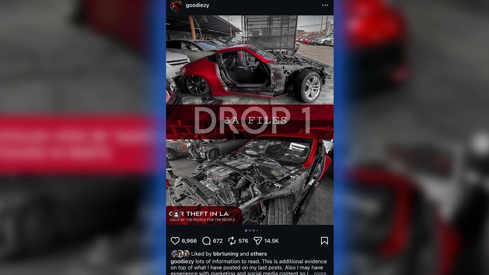 Alleged Los Angeles Car Theft Ring Exposed By Victim